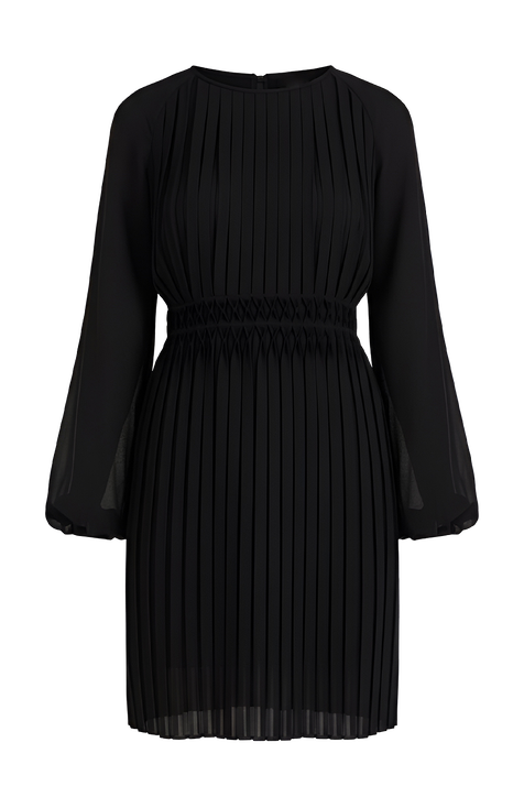 שמלת קפלים עדינים BOSS