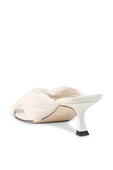 תמונה אחורית של Avenue Leather Sandals in White