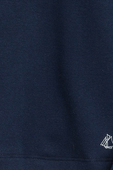 גילאי 4-5 חולצה ארוכה עם צווארון גבוה בכחול PETIT BATEAU