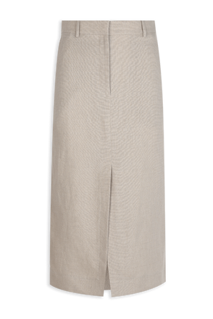 Linen Skirt in Beige BURBERRY