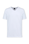 תמונה קידמית של White Regular Fit Tee in Cotton
