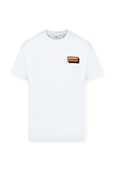 חולצת טי אוברסייז עם לוגו פאץ' BURBERRY