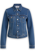 תמונה קידמית של ז'קט ג'ינס עם גב רשת