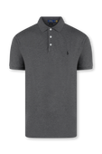 חולצת פולו סלים מכותנה עם לוגו רקום POLO RALPH LAUREN