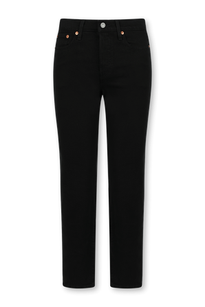 מכנסי ג'ינס וודג'י שחורים בגזרה ישרה LEVI`S