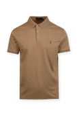 Brown Pony Custom Slim Fit Polo Shirt in Brown POLO RALPH LAUREN