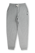 גילאי 8-16 מכנסי טרנינג  אפורים עם לוגו רקום POLO RALPH LAUREN KIDS
