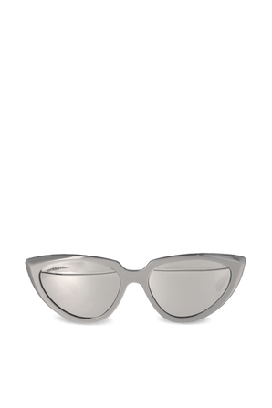 Tip Cat Logo Sunglasses in Silver BALENCIAGA