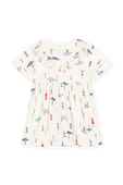 שמלת קצרה עם הדפס - גילאי 3-5 PETIT BATEAU