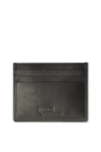Colorful Logo Card Case in Black Leather POLO RALPH LAUREN