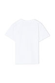 גילאי 2-6 חולצת טי בלבן עם מיני לוגו PLAY שחור COMME des GARCONS KIDS