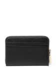 תמונה אחורית של Pebbled Leather SM Wallet in Black