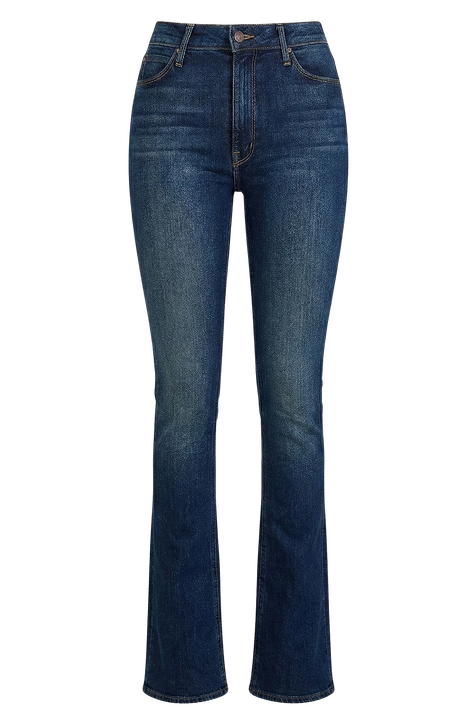 מכנסי ג'ינס סקיני בגזרה גבוהה