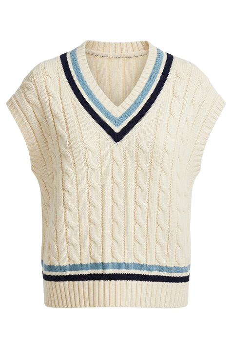 אפודה עם צווארון וי POLO RALPH LAUREN