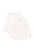 מארז שתי חולצות ארוכות - גילאי 2-5 שנים PETIT BATEAU