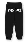 גילאי 4-6 מכנסי טרנינג שחורים VERSACE KIDS