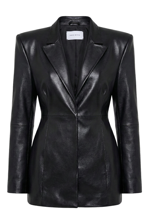 ז'קט עור בסגנון בלייזר MAGDA BUTRYM