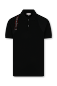 חולצת פולו עם רצועת לוגוטייפ ALEXANDER MCQUEEN