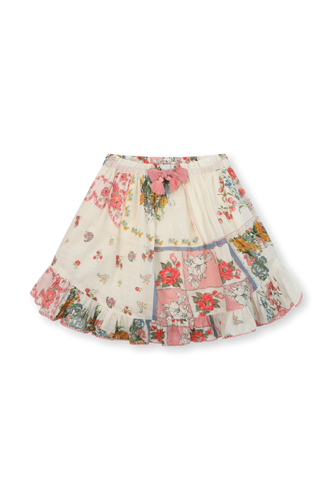 חצאית מיני פרחונית מכותנה - גילאי 1-10 ZIMMERMANN KIDS