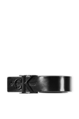 Logo Belt in Black and White CALVIN KLEIN