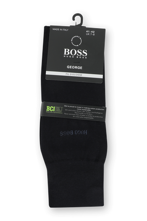 Socks in Mercerised Egyptian Cotton in Dark Blue BOSS