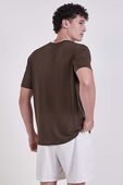 תמונת דוגמן אחורית של Fast and Free Short-Sleeve Shirt Perforated Stripe