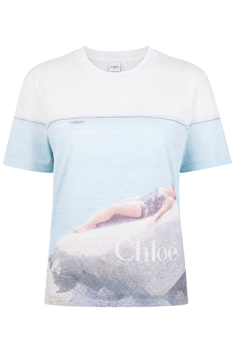 חולצת טי בגזרה ישרה CHLOE