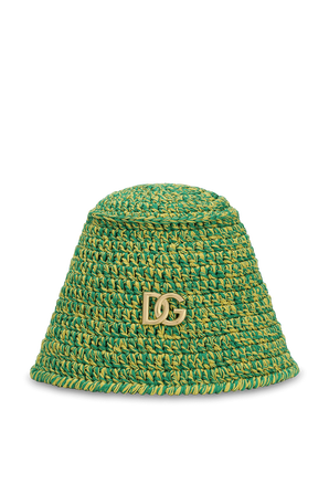 כובע באקט סרוג עם לוגו DOLCE & GABBANA