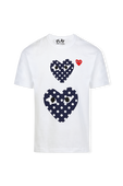 חולצת טי עם הדפס לבבות מנוקד COMME des GARCONS