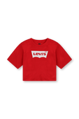 חולצת קרופ עם לוגו - גילאי 2-4 LEVI`S KIDS