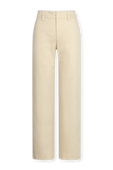 מכנסיים ארוכים מכותנה אורגנית בגוון שמנת VINCE