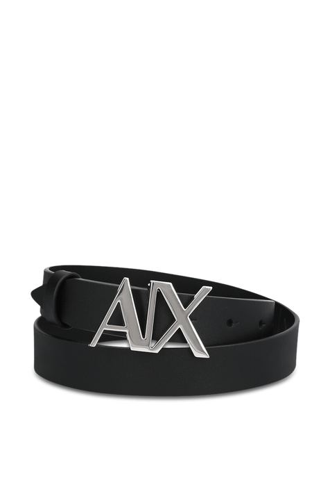 חגורה מעור עם אבזם מונוגרמי ARMANI EXCHANGE