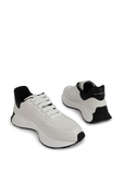נעלי ספורט מעור עם הדפס לוגומאני ALEXANDER MCQUEEN