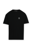 PXP Logo Patch Tshirt in Black PALM ANGELS