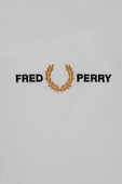 גילאי 2-9 חולצת לוגו רקום בלבן FRED PERRY