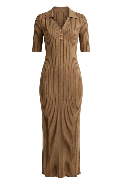 שמלת סריג ריב TOMMY HILFIGER