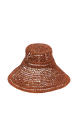 תמונה קידמית של כובע רפיה