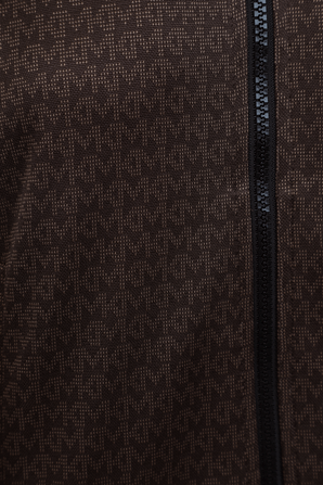 ז'קט טרנינג מונוגרמי ארוכים בגוון חום MICHAEL KORS