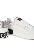נעלי סניקרס פורטופינו לבנות עם לוגו DOLCE & GABBANA