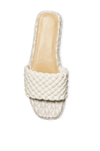 Amelia Braided Slide Sandal in Cream MICHAEL KORS