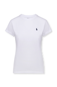 Cotton Crewneck Tee in White