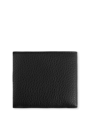 Grained Leather Wallet in Black BOSS