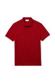 חולצת פולו קצרה אדומה מכותנה LACOSTE