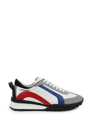 נעלי סניקרס בגווני לבן כחול ואדום DSQUARED2