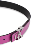 30mm Logo leather Belt in Purple image number null CALVIN KLEIN