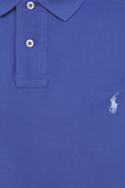 חולצת פולו כחולה עם לוגו רקום POLO RALPH LAUREN