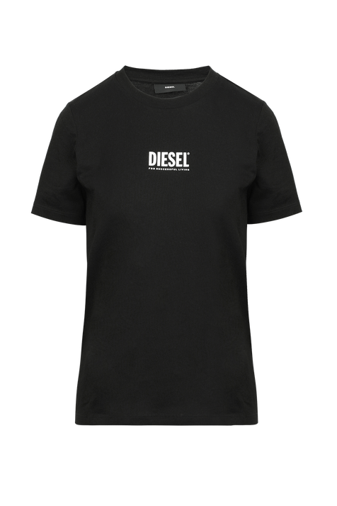 חולצת לוגו טי שחורה DIESEL
