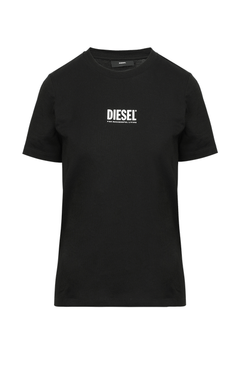 חולצת לוגו טי שחורה DIESEL
