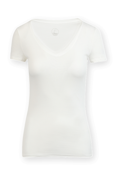 חולצת טי בגוון לבן מרשמלו