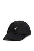 כובע מצחייה עם רקמת יונה בצבע שחור STAPLE